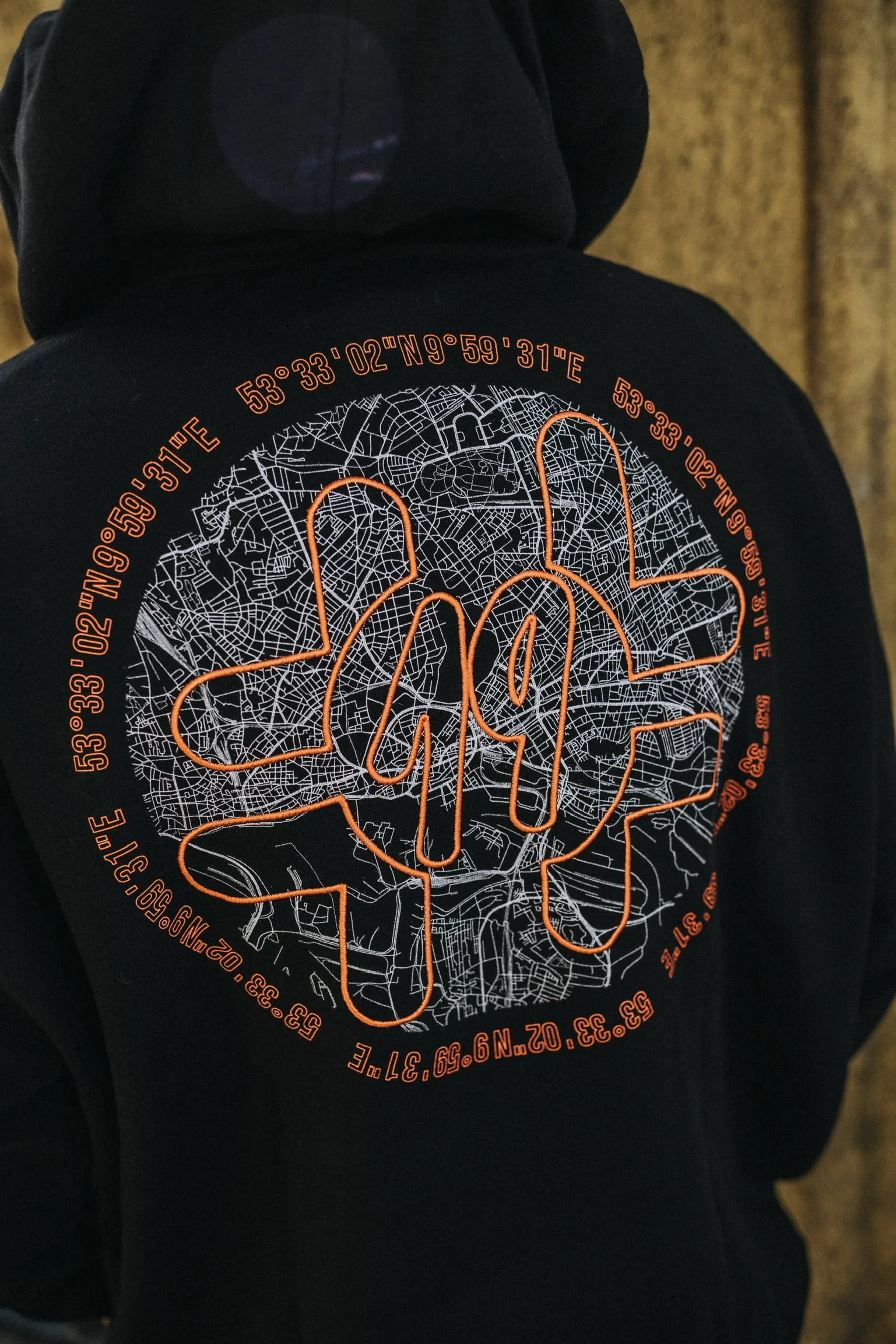 #19 Hoodie OVERSIZE "HAMBURG black"