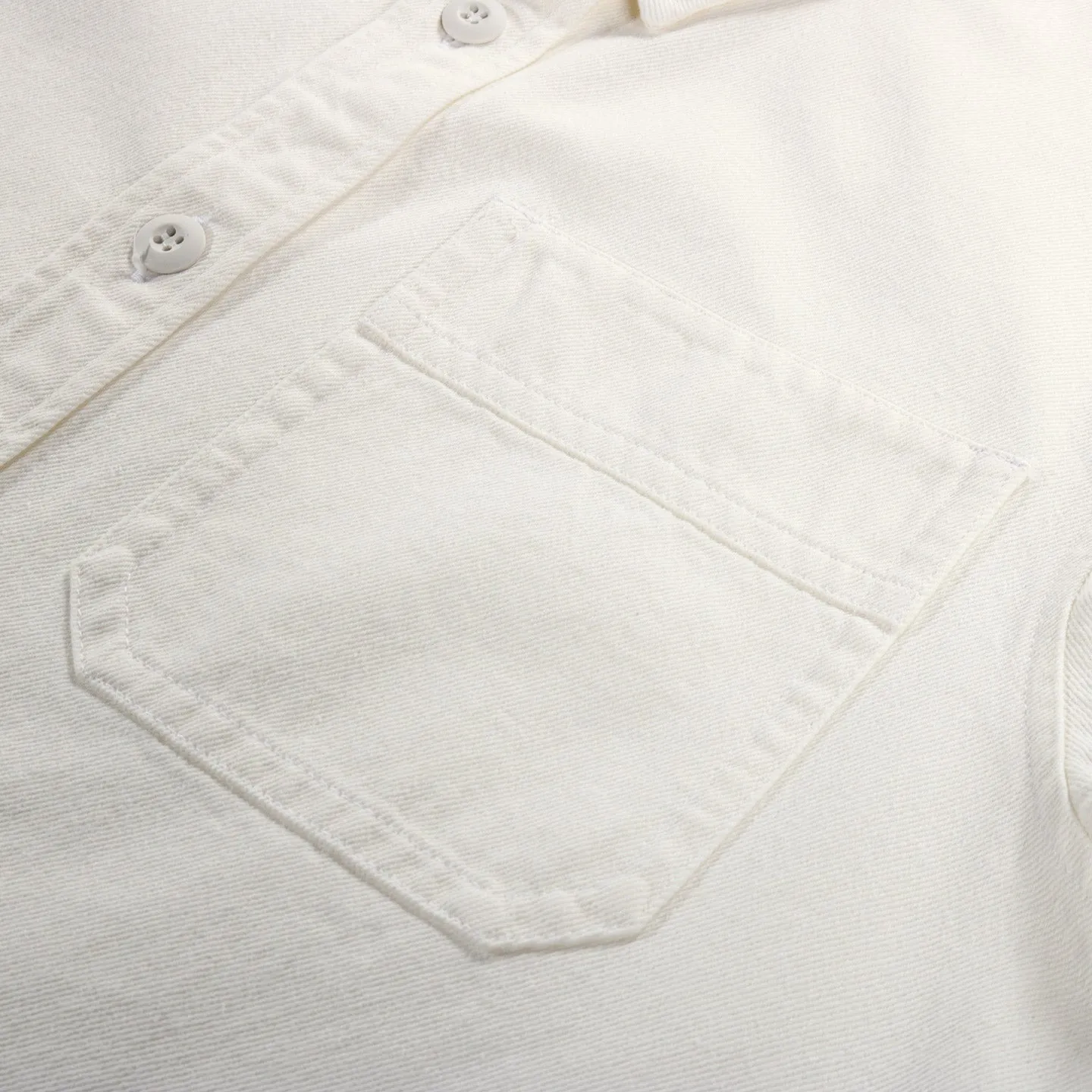 A.P.C. BASILE BRODEE OVERSHIRT BLANC