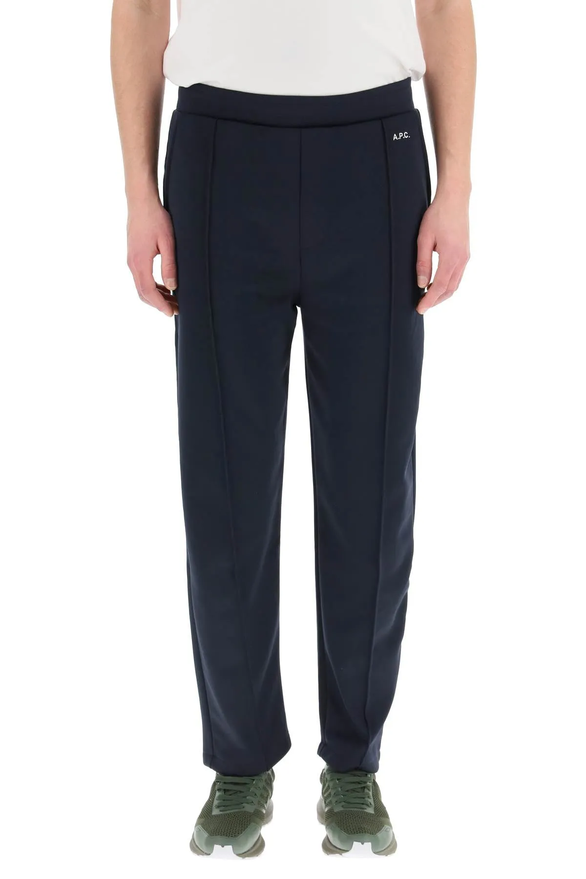 A.P.C. Logo Detailed Elastic Waist Jogging Pants