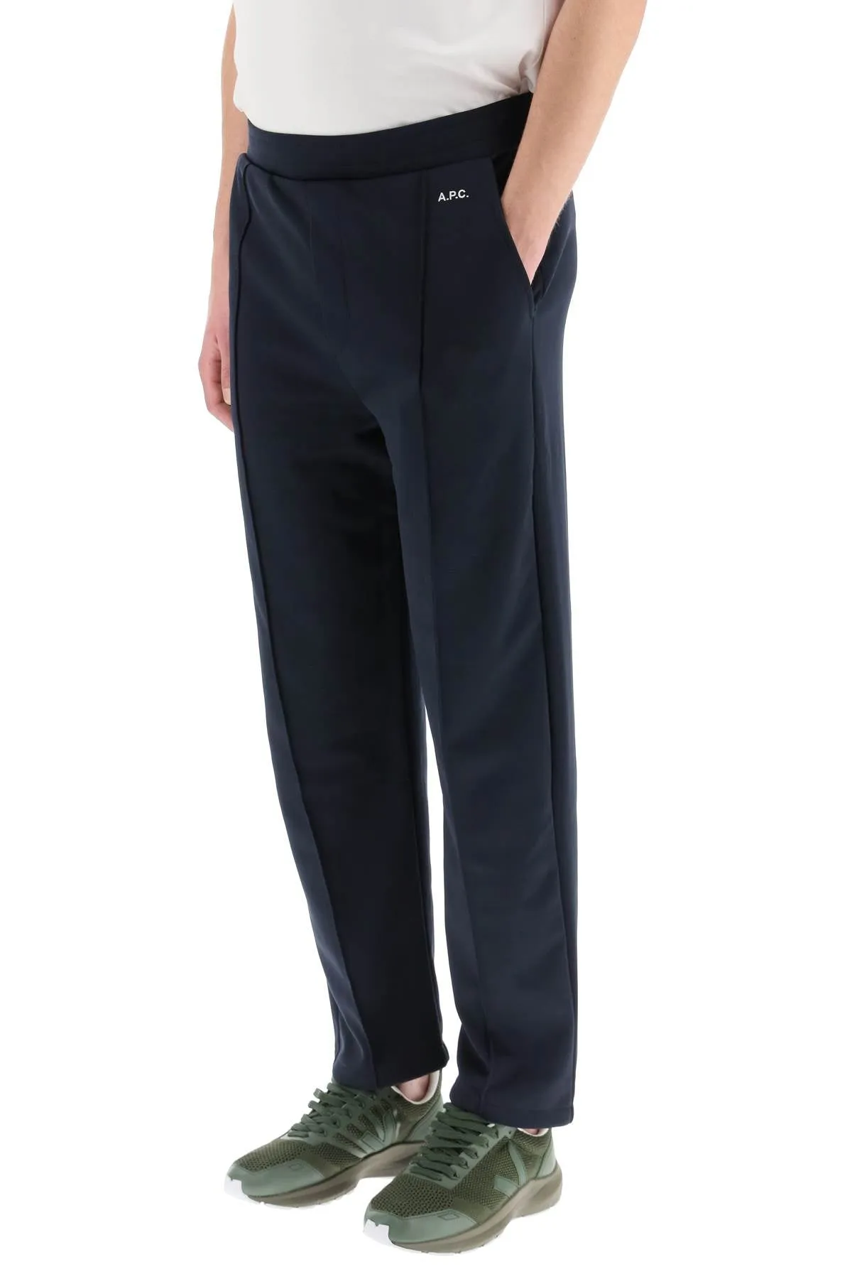 A.P.C. Logo Detailed Elastic Waist Jogging Pants