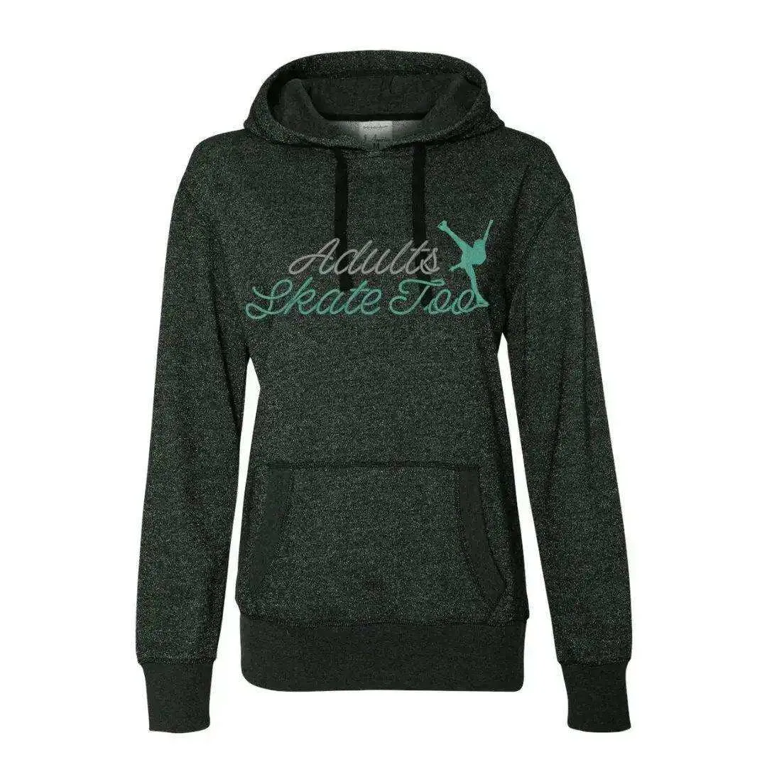 AST Cursive Women's Glitter Hoodie