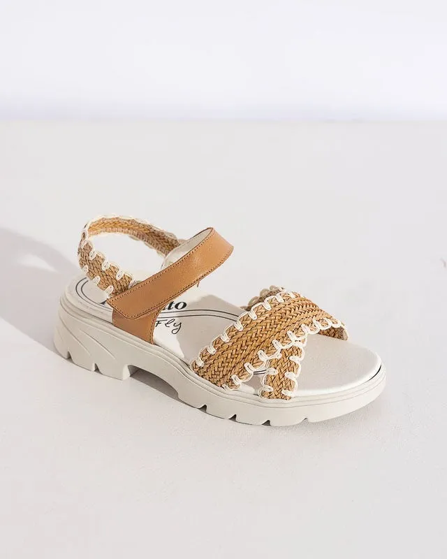 Crochet Tan Sandal