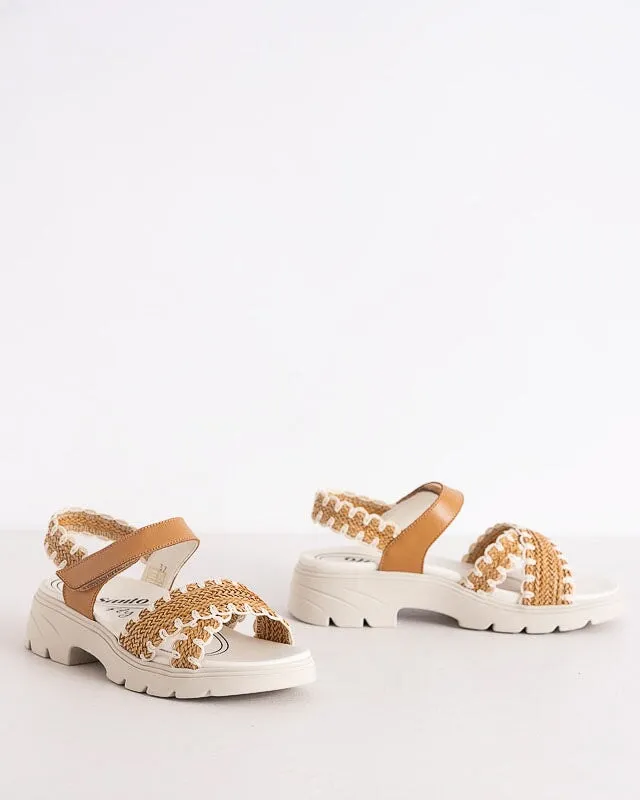 Crochet Tan Sandal