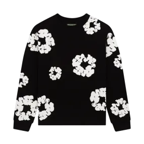 Denim Tears The Cotton Wreath Long Sleeve Tee 'Black'
