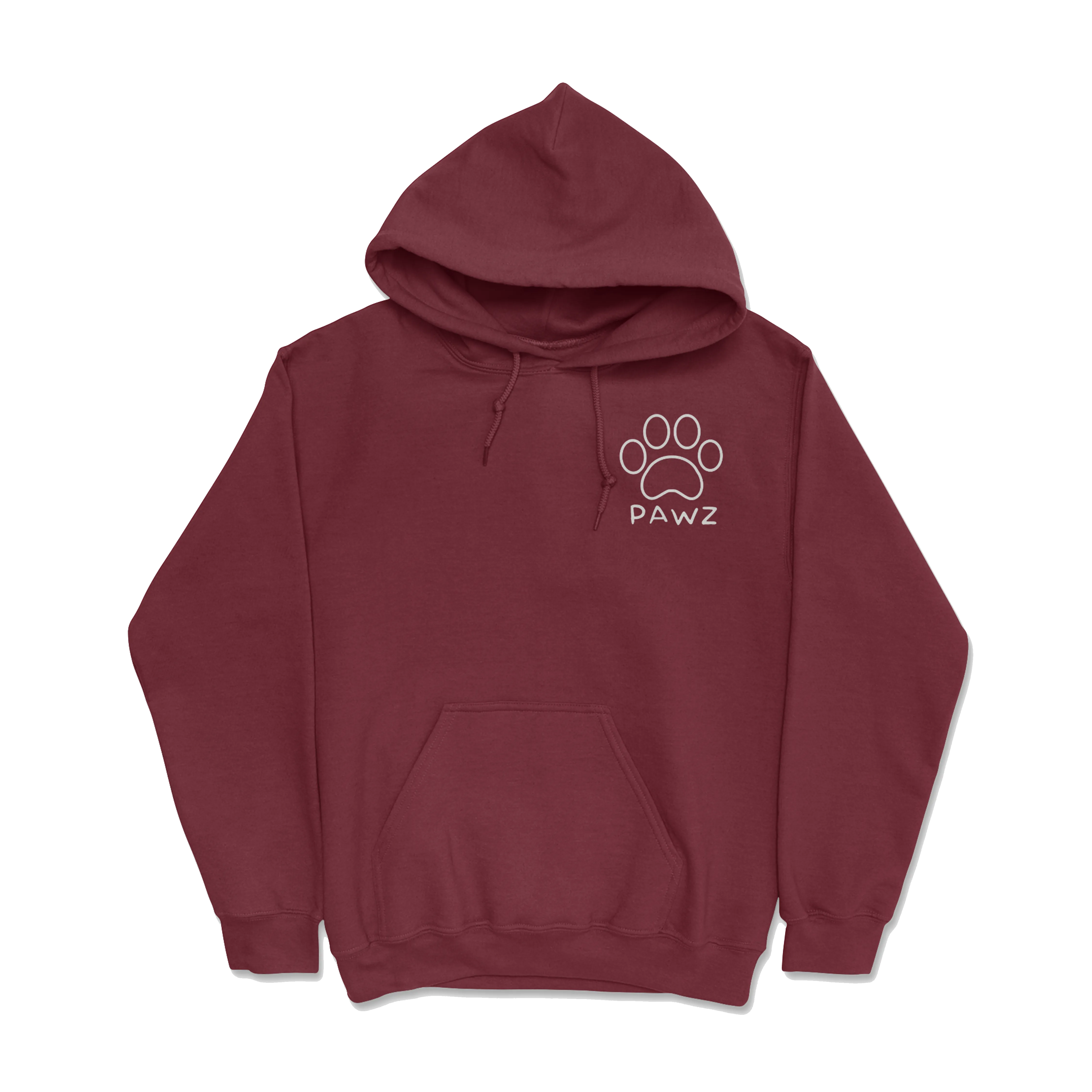 Dog Treatz - Maroon/ Grey (Adult Hoodie)