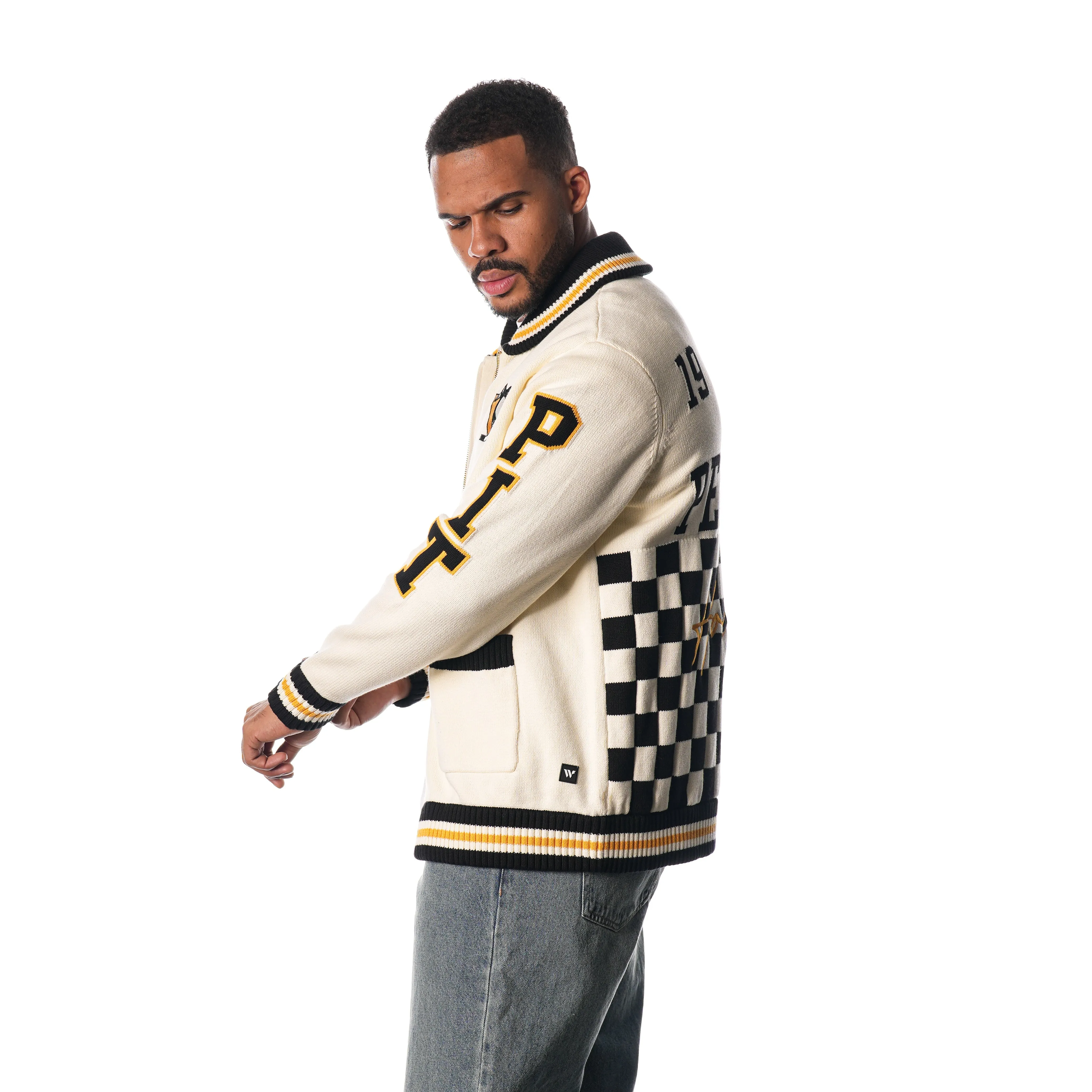 Pittsburgh Penguins Jacquard Sweater - Creme