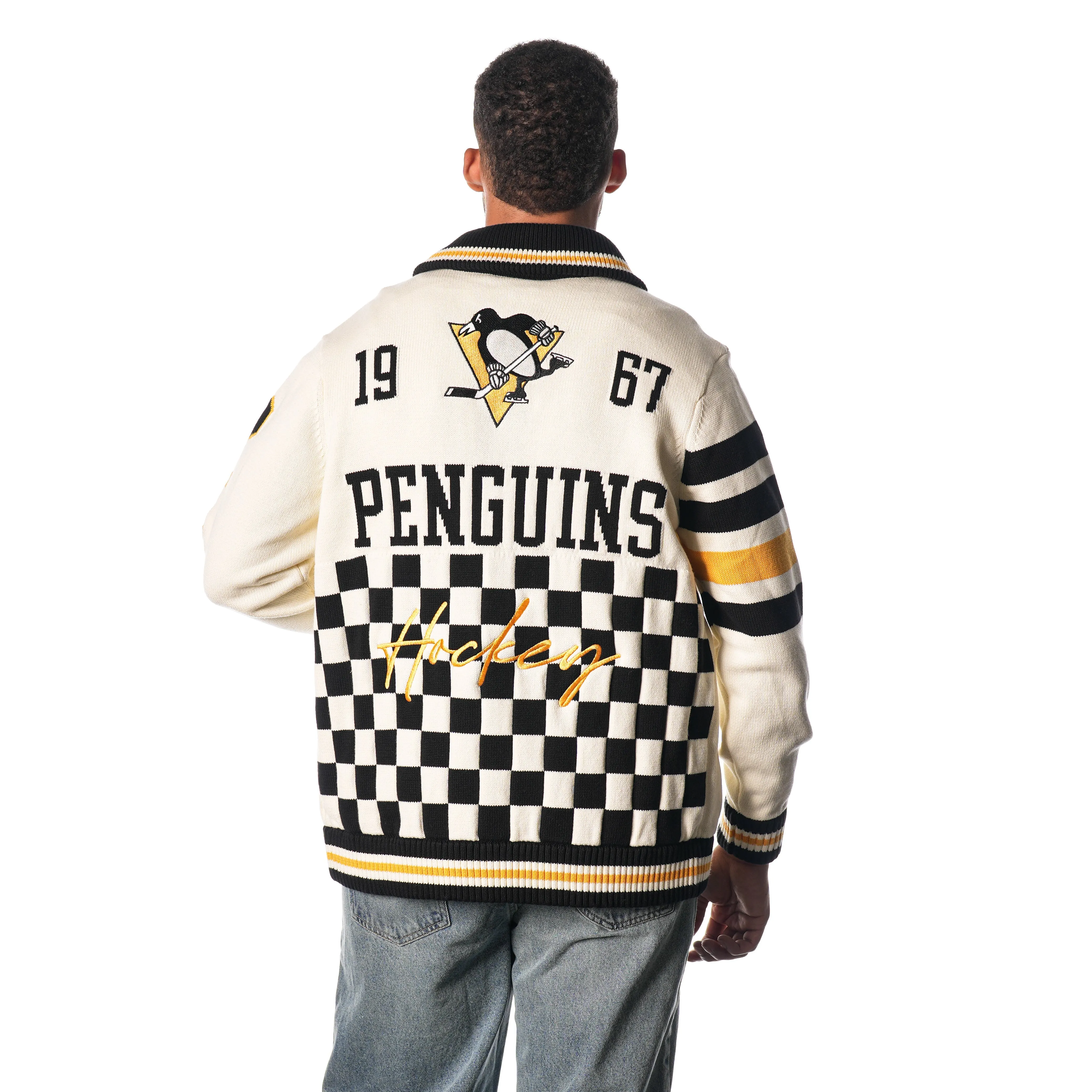 Pittsburgh Penguins Jacquard Sweater - Creme