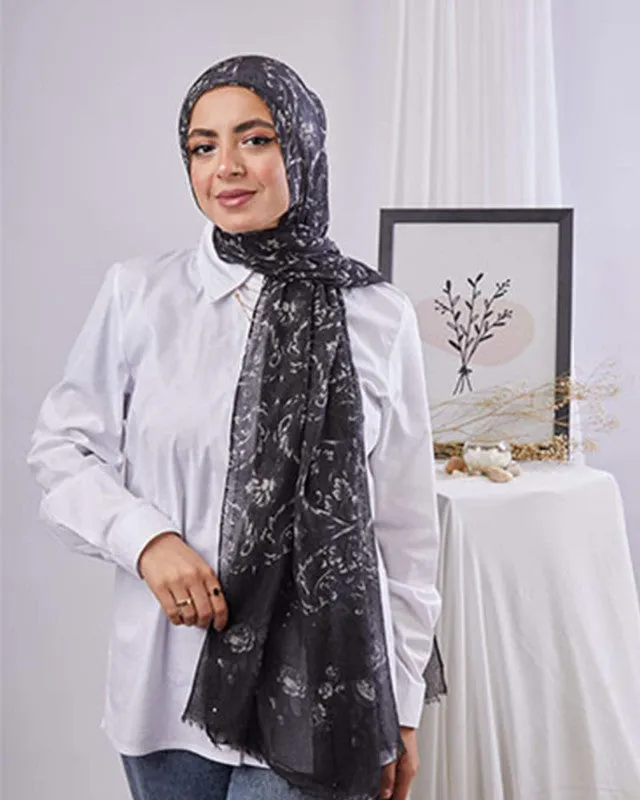 Printed Sequin Scarf