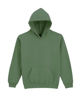 Softstyle midweight fleece youth hoodie | Military Green