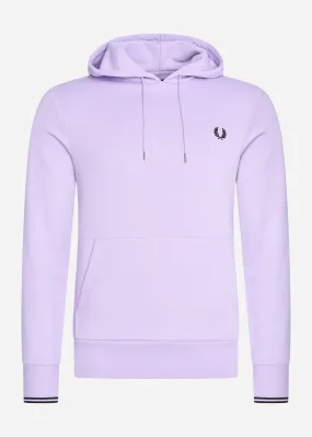 Tipped hooded sweatshirt - lilac soul