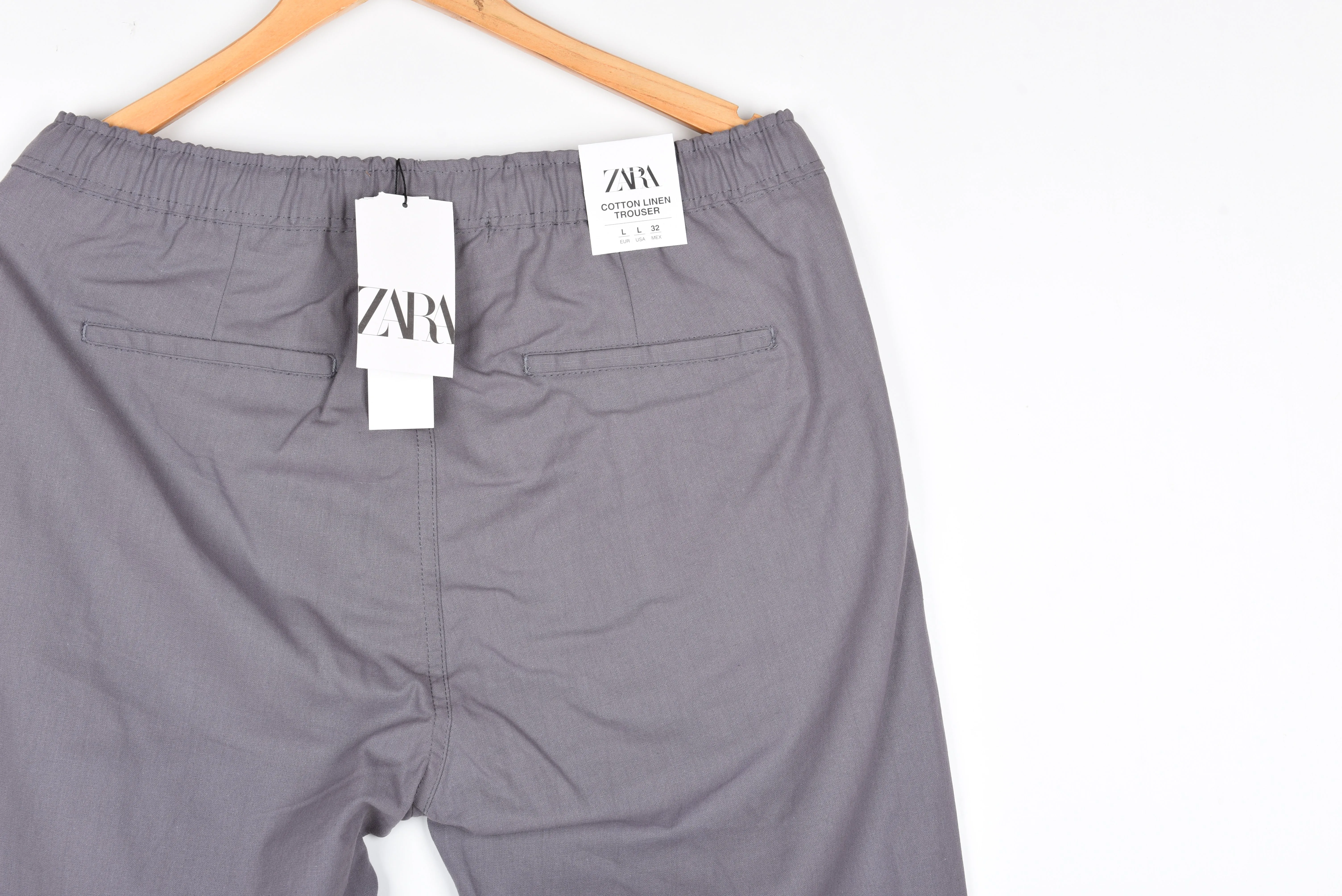 ZARA LINEN WEAVE TROUSERS